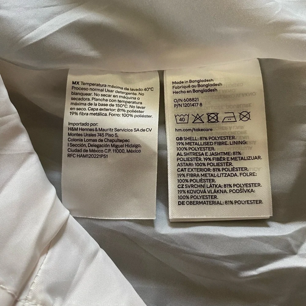 H&M-CHAMPAGNE SHIMMER DRESS-GIRLS SIZE 5
